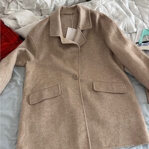 & Other Stories Beige Pea Coat